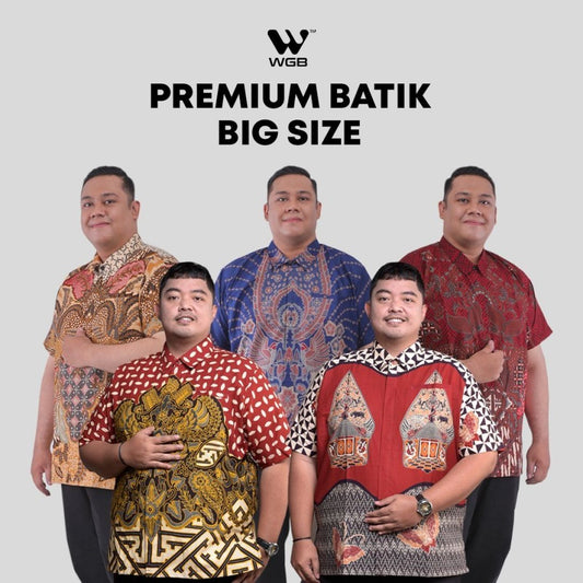 Batik Big Size Pria Prakarsa Premium Classic Lengan Pendek XXL XXXL