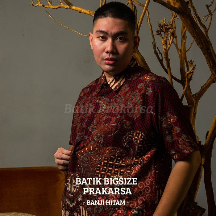 WGB Premium Batik Big Size Pria Classic Lengan Pendek XXL XXXL