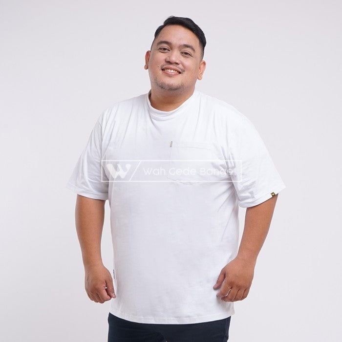 Kaos Pocket Hitam Pria Jumbo Big Size Cowok Ukuran Besar XXL XXXL