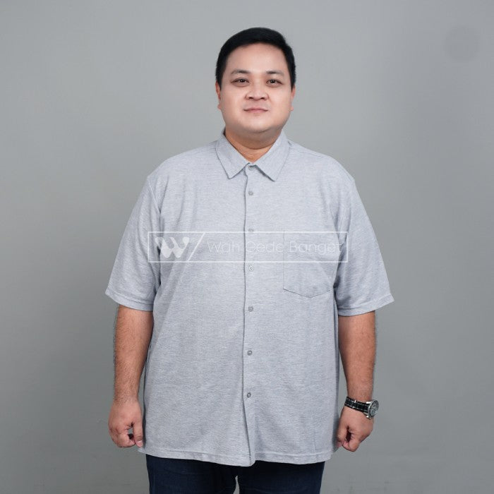 WGB Kemeja Basic Pique Pria Big Size Ukuran Jumbo XXL XXXL