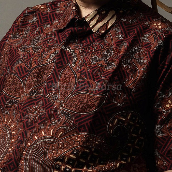 Batik Big Size Pria Prakarsa Premium Classic Lengan Pendek - PD04