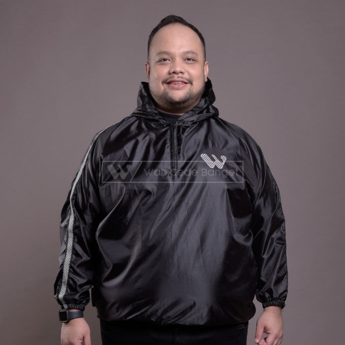 WGB Jaket Sauna Black Check Jumbo Big Size Ukuran Besar XXL XXXL