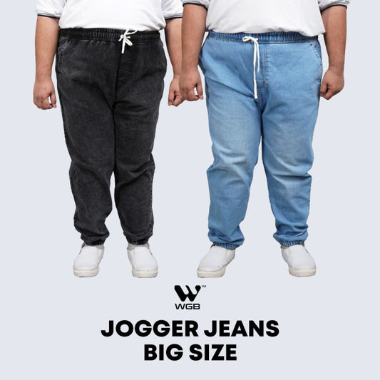 WGB Celana Jeans Jogger Basic Jumbo Big Size Ukuran Besar XXL XXXL