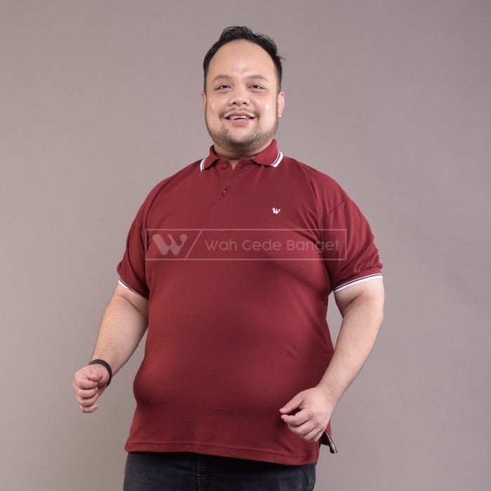 WGB Kaos Polo Two Tone Pria Big Size Ukuran Jumbo XXL XXXL