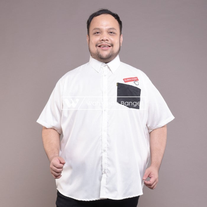 Kemeja Pria Kombinasi Jumbo Big Size Ukuran Besar XXL XXXL WGB Chief