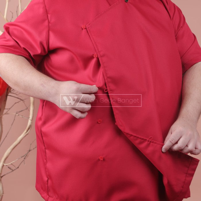 WGB Kemeja Side Buttons Chef Pria Big Size Imlek Jumbo XXL XXXL