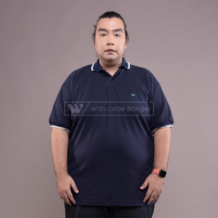 WGB Kaos Polo Two Tone Pria Big Size Ukuran Jumbo XXL XXXL