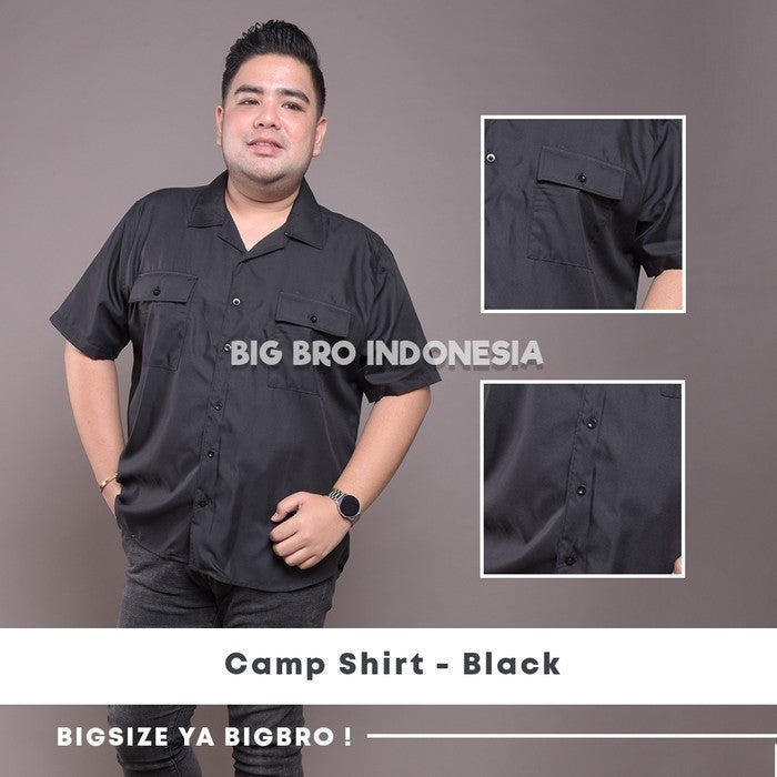 BigBro Kemeja Big Size Camp Shirt Ukuran Jumbo XXL XXXL