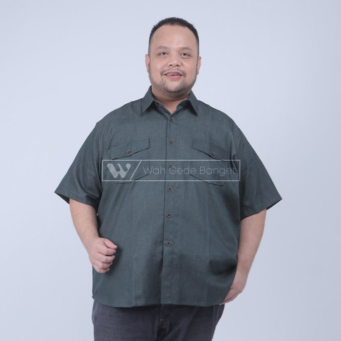 WGB Kemeja Denim Pria Big Size Ukuran Jumbo XXL XXXL