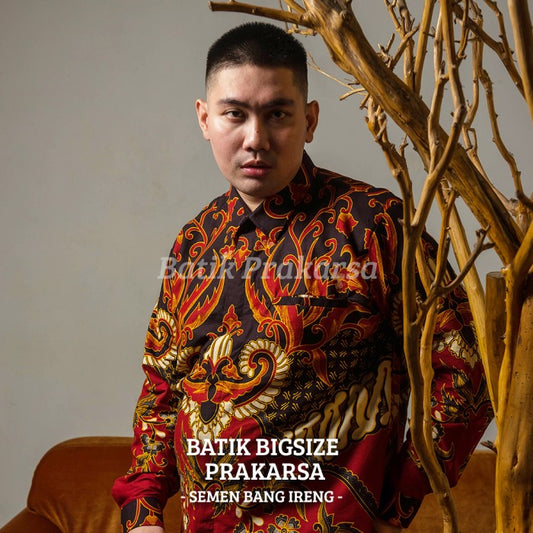 Batik Big Size Pria Prakarsa Premium Classic Lengan Panjang - PJ03