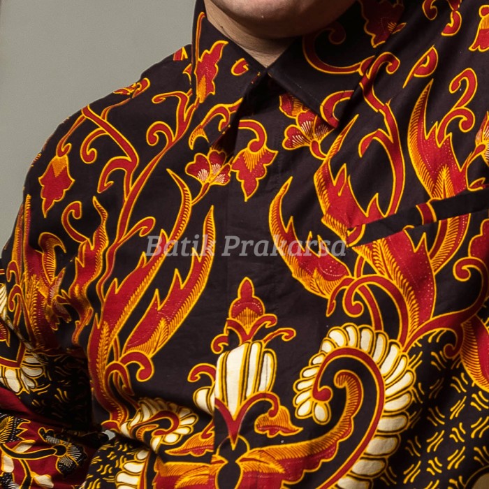 Batik Big Size Pria Prakarsa Premium Classic Lengan Panjang - PJ03