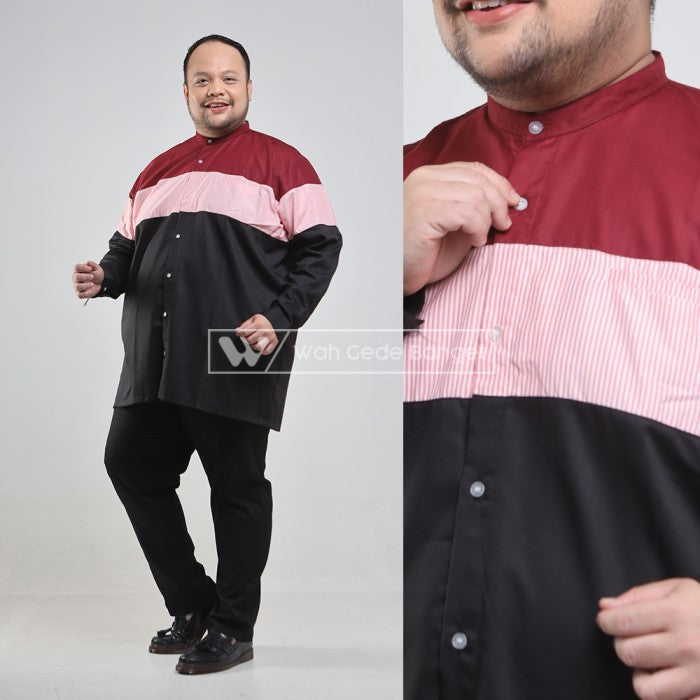 BigBro Koko Panjang Kombinasi Pria Big Size Ukuran Jumbo XXL XXXL