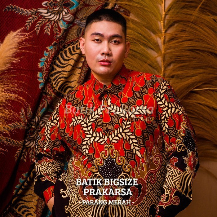 WGB Premium Batik Big Size Pria Classic Lengan Panjang XXL XXXL