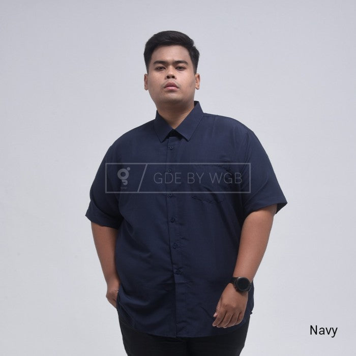 Kemeja Pria Big Size Ukuran Besar Jumbo XXL XXXL GDE WGB