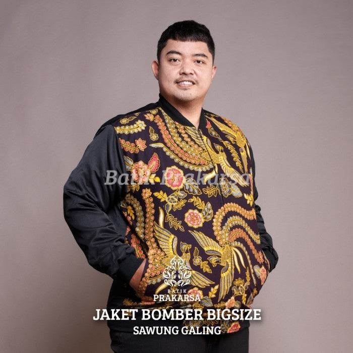 BigBro Jaket Bomber Batik Premium Pria Big Size Pria Classic XXL XXXL