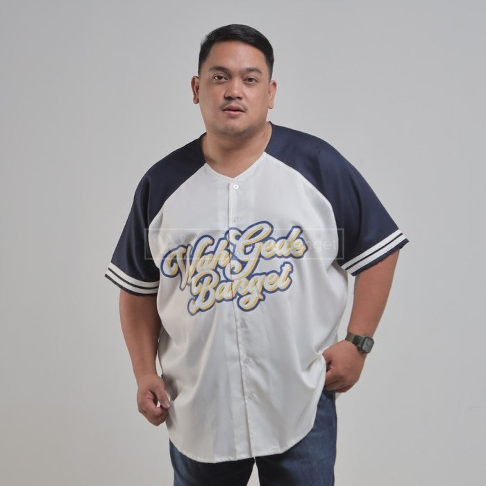 Baju Jersey Baseball NY Hitam Pria Jumbo Bigsize Besar XL XXL