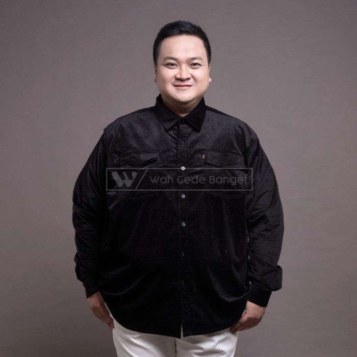 WGB Kemeja Panjang Corduroy Pria Big Size Ukuran Besar XXL XXXL