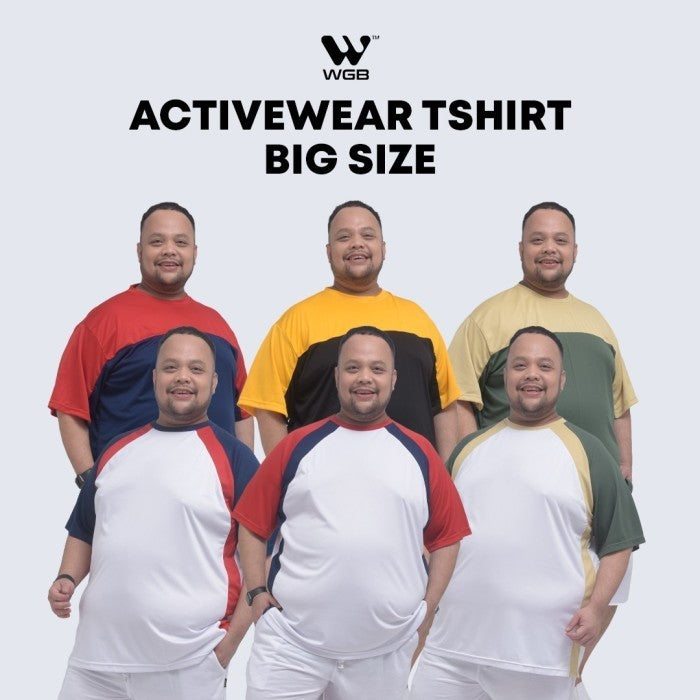 WGB Kaos Olahraga Active Wear Pria Big Size Ukuran Besar Jumbo XL XXL