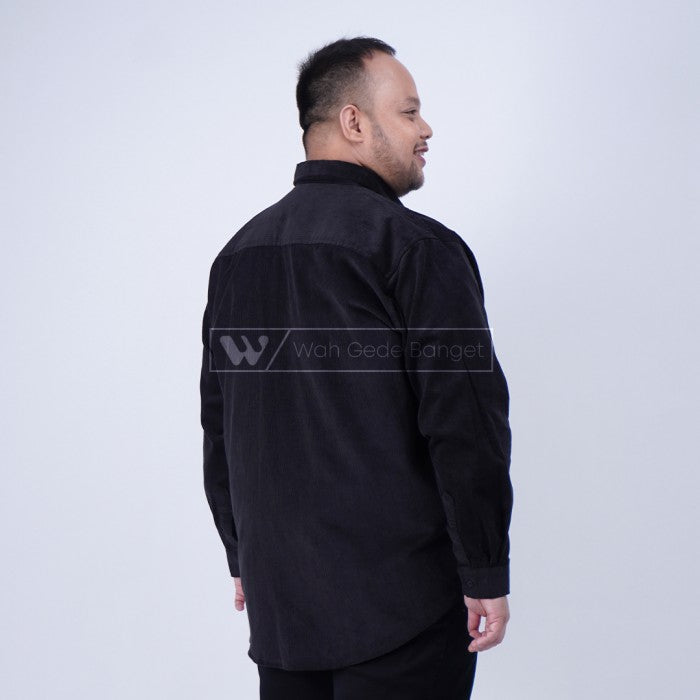 WGB Kemeja Corduroy Kombinasi Pria Big Size Ukuran Besar XXL XXXL