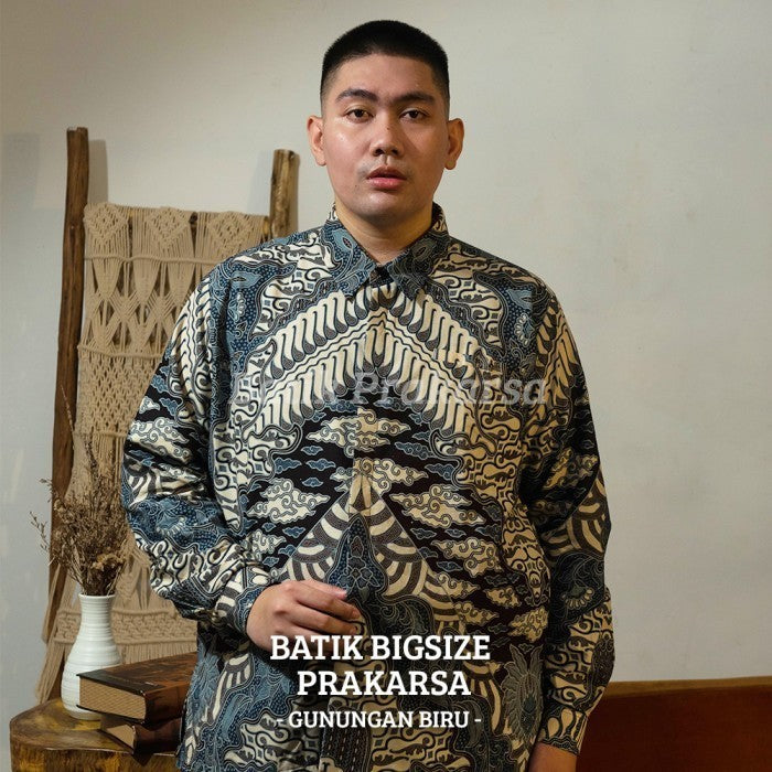 WGB Premium Batik Big Size Pria Classic Lengan Panjang XXL XXXL