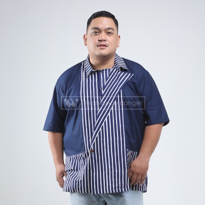 WGB Kemeja Etnik Pria Big Size Pendek Special Collectian Jumbo XL XXL