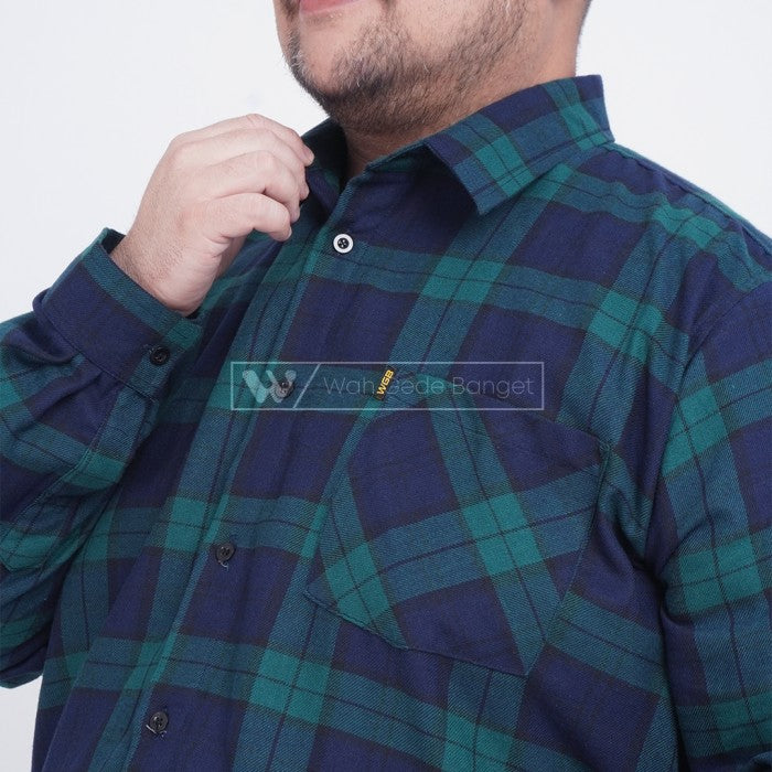 WGB Kemeja Fall Series Flanel Pria Big Size Ukuran Besar Jumbo XL XXL