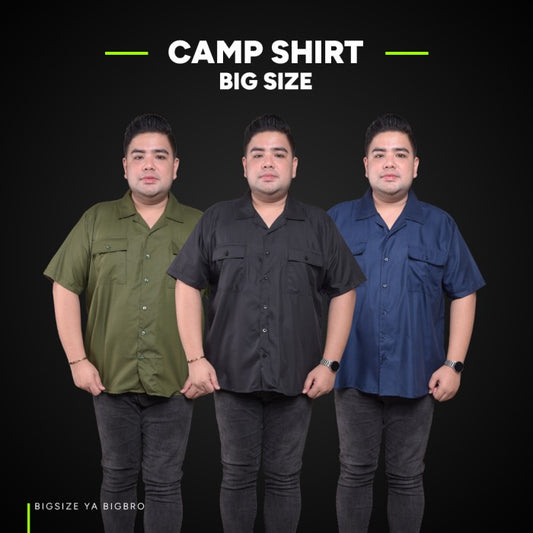 BigBro Kemeja Big Size Camp Shirt Ukuran Jumbo XXL XXXL
