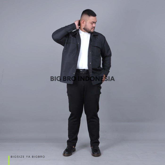 BigBro Jaket Overshirt Pria Big Size Ukuran Jumbo XXL XXXL