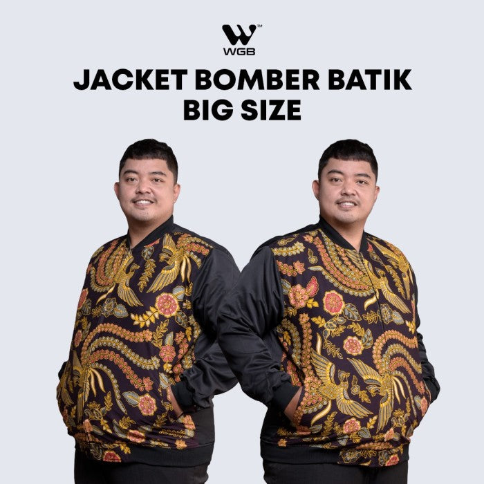 WGB Jaket Bomber Batik Premium Pria Big Size Classic XL XXL XXXL