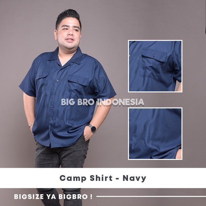 BigBro Kemeja Big Size Camp Shirt Ukuran Jumbo XXL XXXL