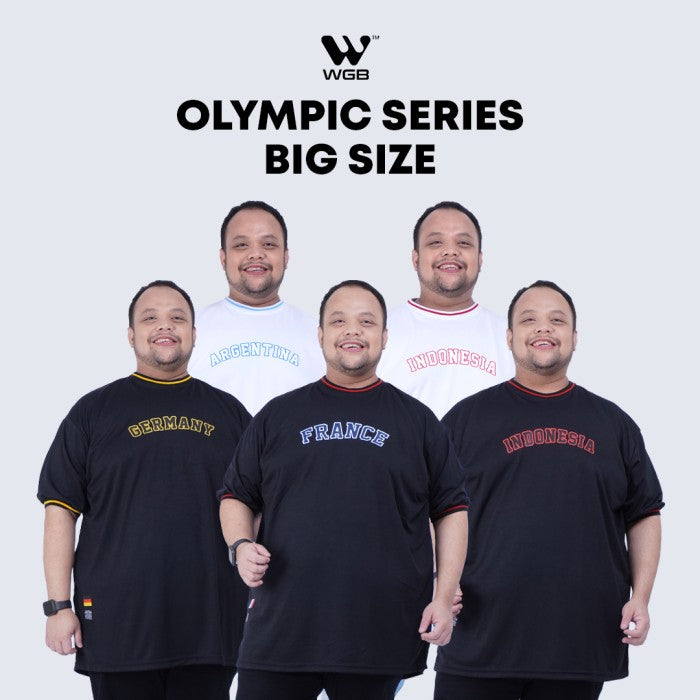 WGB Kaos Sport Series Pria Bigsize Ukuran Jumbo XXL XXXL