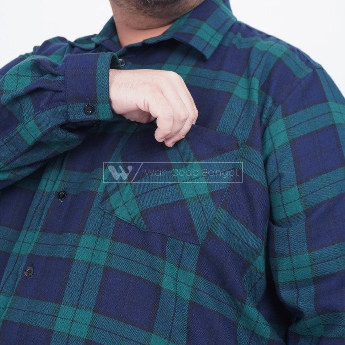 WGB Kemeja Fall Series Flanel Pria Big Size Ukuran Besar Jumbo XL XXL