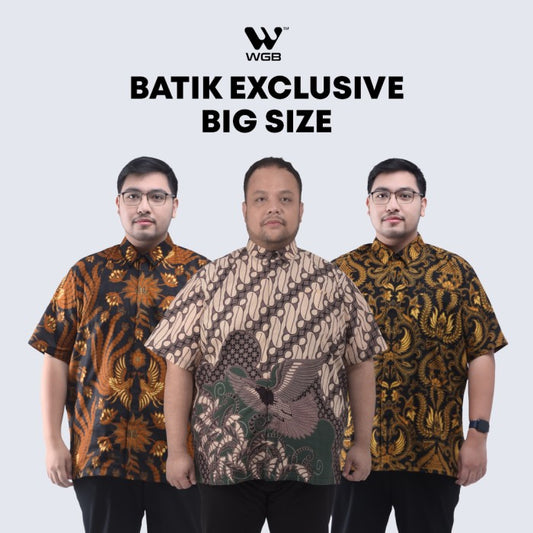 Batik Big Size Pria Prakarsa Exclusive Lengan Pendek XXL XXXL