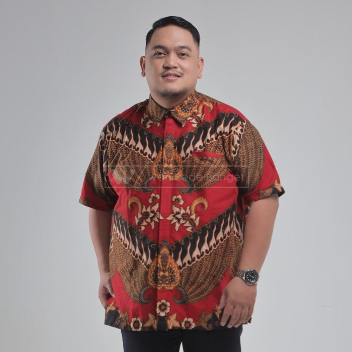 Batik Pria Exclusive Lengan Pendek Big Size Ukuran Besar XXL XXXL WGB