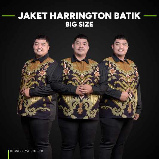 BigBro Jaket Harrington Batik Premium Pria Big Size Classic XXL XXXL