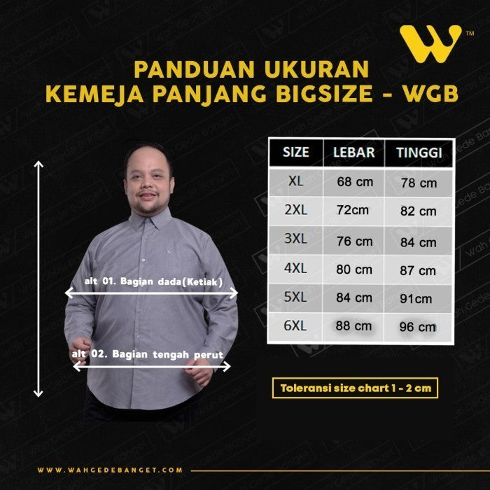 WGB Kemeja Fall Series Flanel Pria Big Size Ukuran Besar Jumbo XL XXL