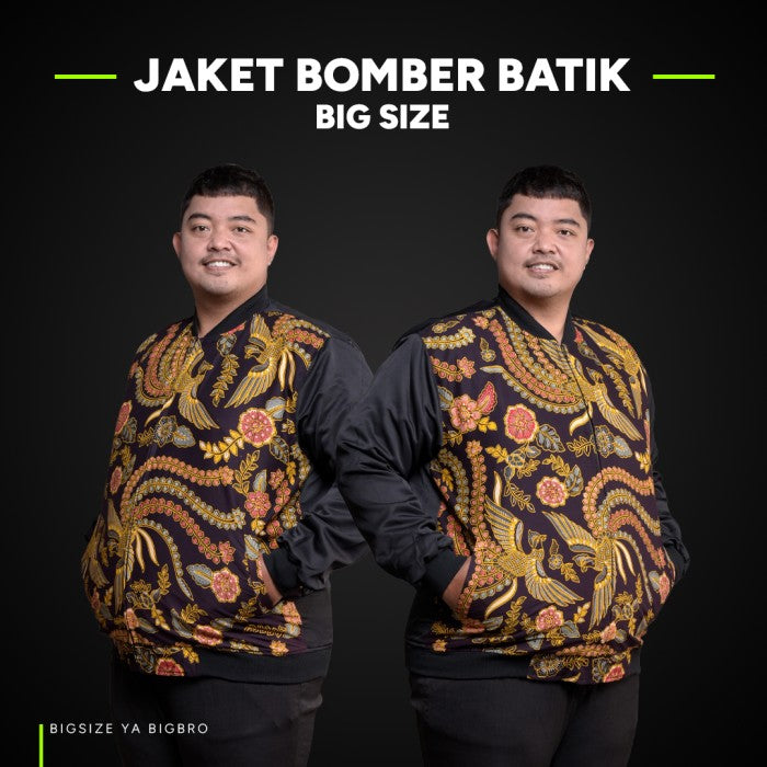 BigBro Jaket Bomber Batik Premium Pria Big Size Pria Classic XXL XXXL