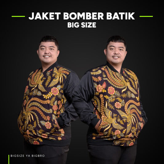 BigBro Jaket Bomber Batik Premium Pria Big Size Pria Classic XXL XXXL