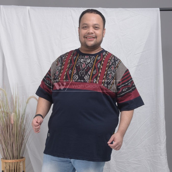 WGB Kaos Tenun Pria Big Size Ukuran Jumbo XXL XXXL