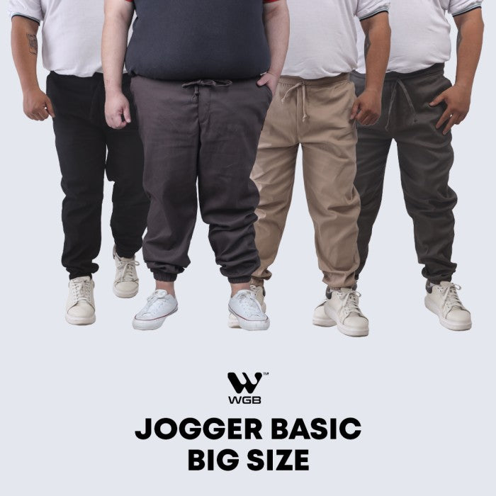 WGB Celana Chino Jogger Basic Jumbo Big Size Ukuran Besar XXL XXXL
