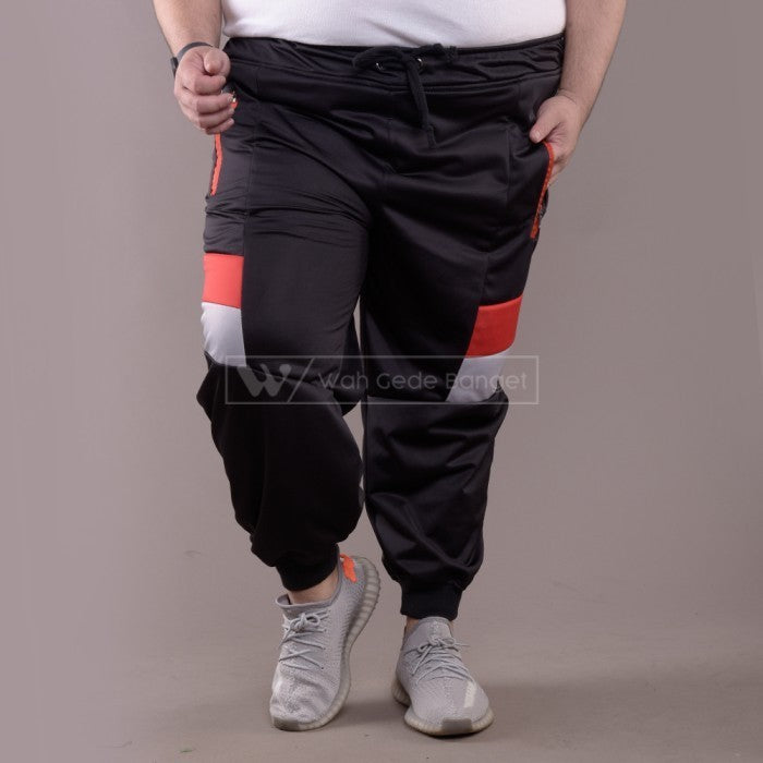 WGB Celana Jogger Color Blocked Pria Bigsize Ukuran Besar Jumbo XL XXL