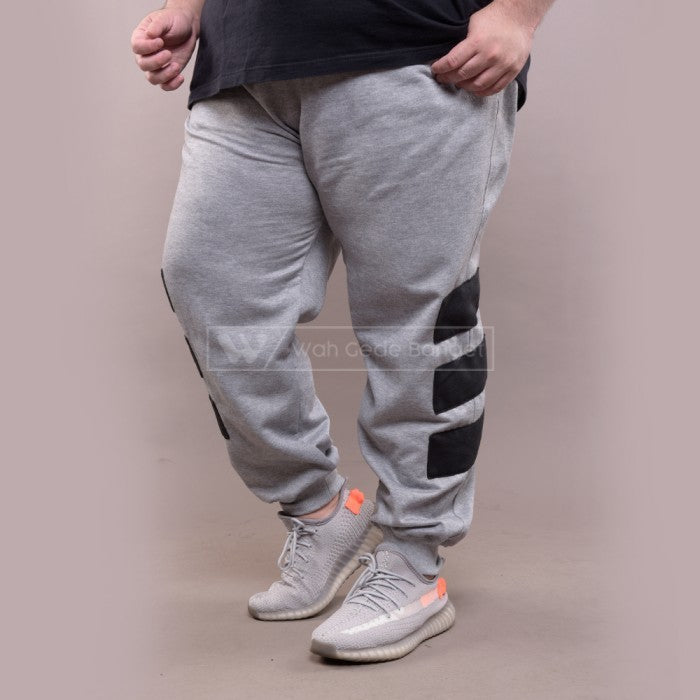 WGB Celana Jogger Panjang BW Striped Pria Bigsize Super Jumbo XL XXL