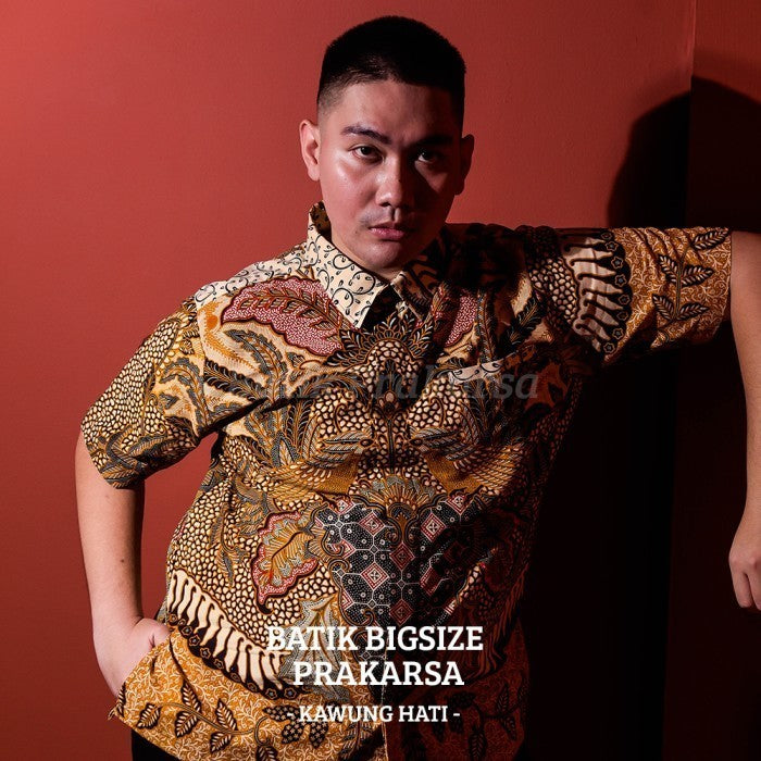 WGB Premium Batik Big Size Pria Classic Lengan Pendek XXL XXXL