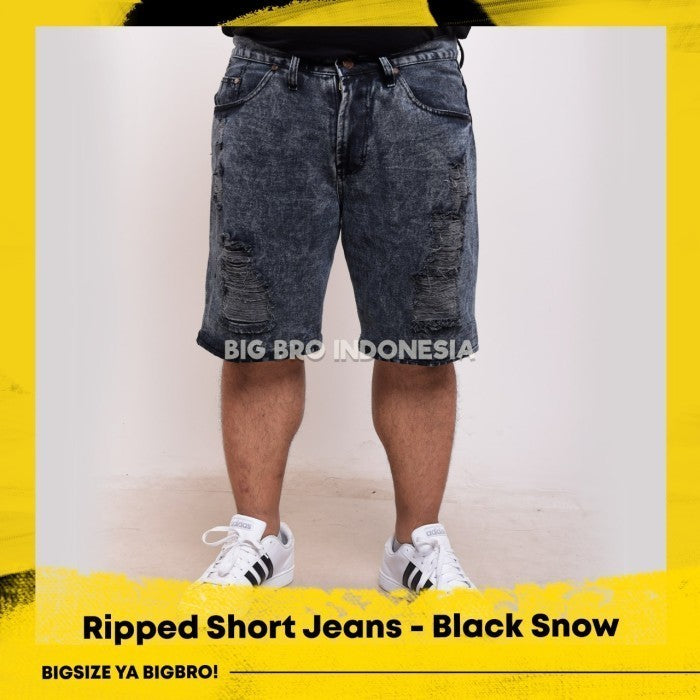 BigBro Celana Ripped Jeans Pendek BigSize BIG BRO Ukuran Besar XL XXL