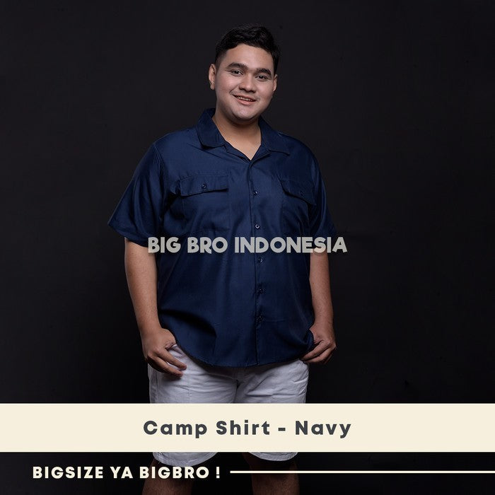 BigBro Kemeja Big Size Camp Shirt Ukuran Jumbo XXL XXXL