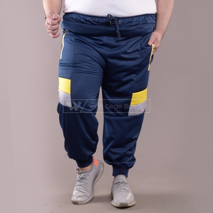 WGB Celana Jogger Color Blocked Pria Bigsize Ukuran Besar Jumbo XL XXL