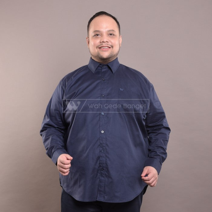 Kemeja Pria Jumbo Big Size Ukuran Besar XXL XXXL WGB Elegant White Ox