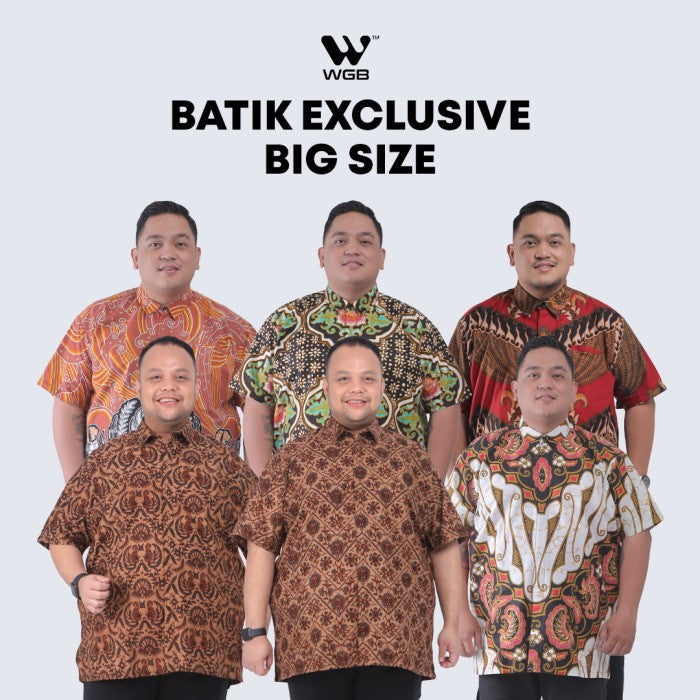 Batik Pria Exclusive Lengan Pendek Big Size Ukuran Besar XXL XXXL WGB