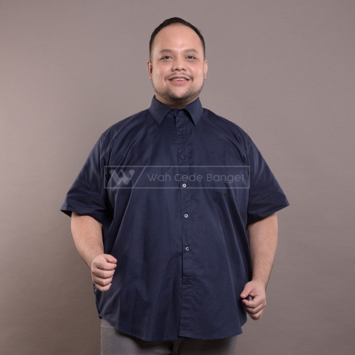 Kemeja Pria Jumbo Big Size Ukuran Besar XXL XXXL WGB Man In Black Ox