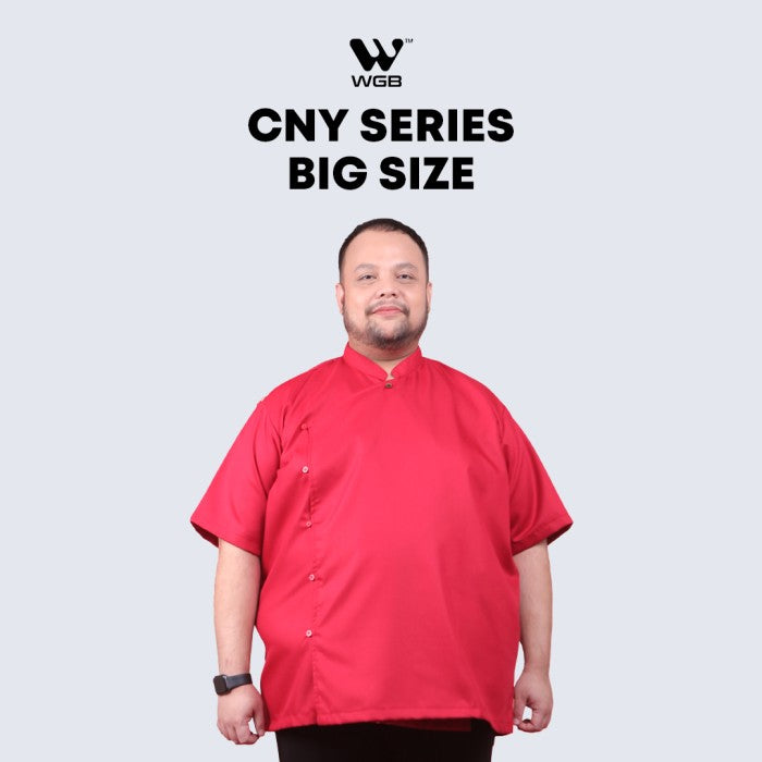 WGB Kemeja Side Buttons Chef Pria Big Size Imlek Jumbo XXL XXXL